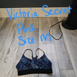 Victoria's Secret Black and Blue Sports Bra